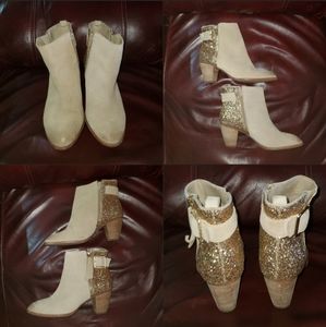 Gianni Bini 6.5 Leather Western Booties